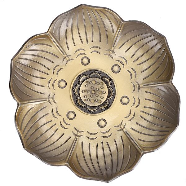 Røgelseholder Blommeblomst Plade Stick Brænder Stativ Bronze Zink Legering Hjem Tilbedelse
