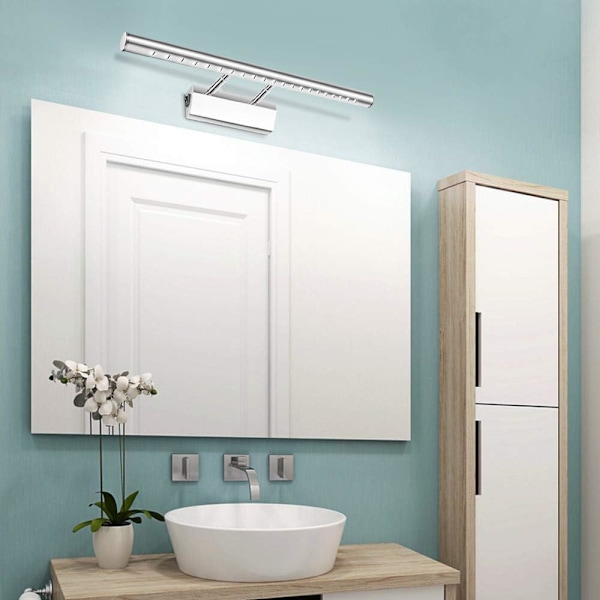 Modern Badrumslampa, Varmvitt Ljus Justerbar Linsvinkel med Strömbrytare för Sovrum, Badrum, Inomhusbruk