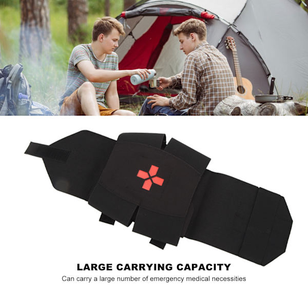 Medisinsk veske med hurtigutløserhåndtak Multifunksjonell Molle-hjelpeveske for utendørs eventyr Nødoverlevelse Camping Fotturer Klatring Reise