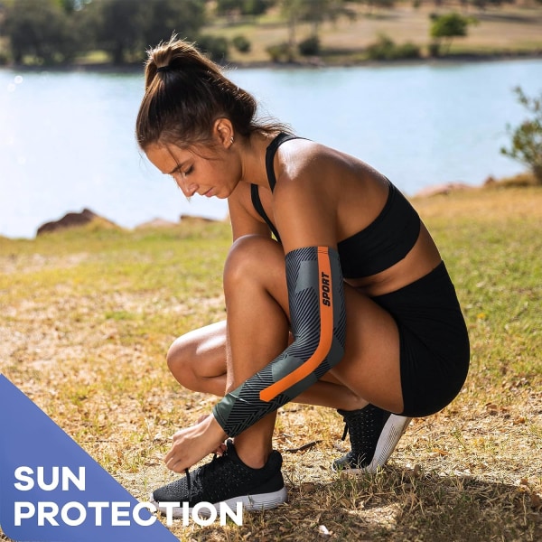 Sports Compression Arm Sleeves UV Solbeskyttelse Kølearm