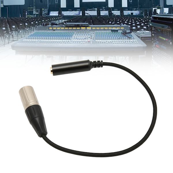 6,35 mm 1/4 tommer hun til XLR han adapterkabel 3-polet han til 6,35 mm sokkel mikrofon lydkabel