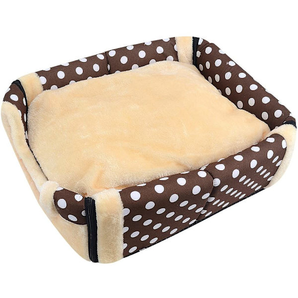 Blød hund seng varm med aftagelig pude måtte 45*35cm