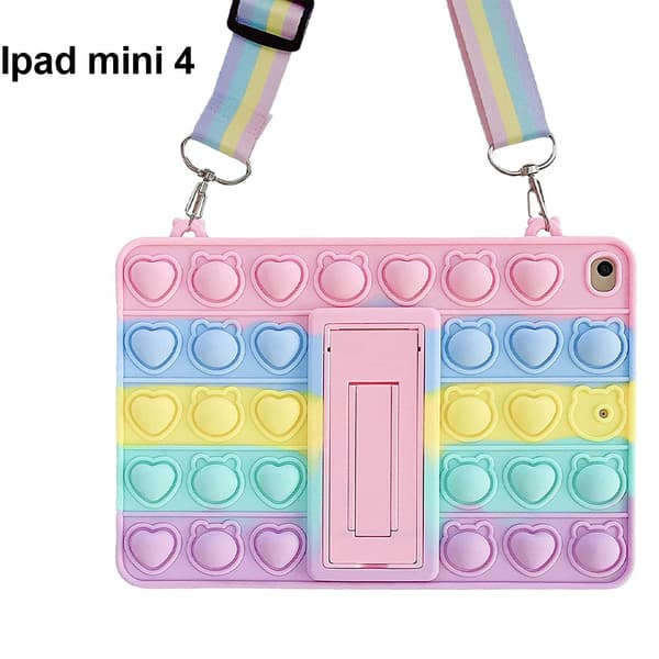 Decompression Bubble Design iPad mini 4 Fodral Stötsäkert Allroundskydd, med Halsband