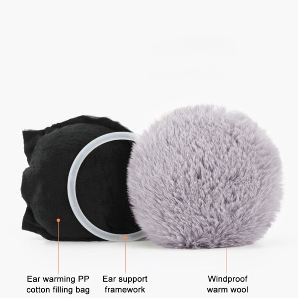 Vikbara öronkåpor för män och kvinnor för att hålla värmen på vintern,