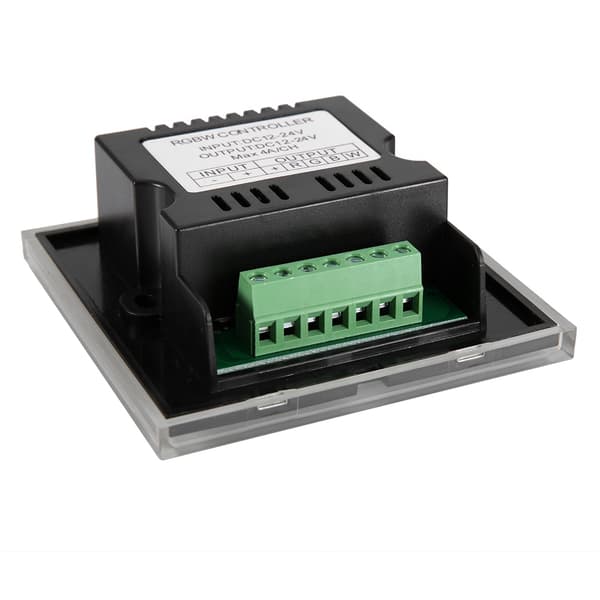 Väggmonterad Färgglad RGBW LED Touch Panel Controller Dimmer Switch för LED Strip Light Svart
