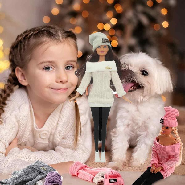 Flerfärgade Barbie dockkläder supermodell för 30 cm dockor