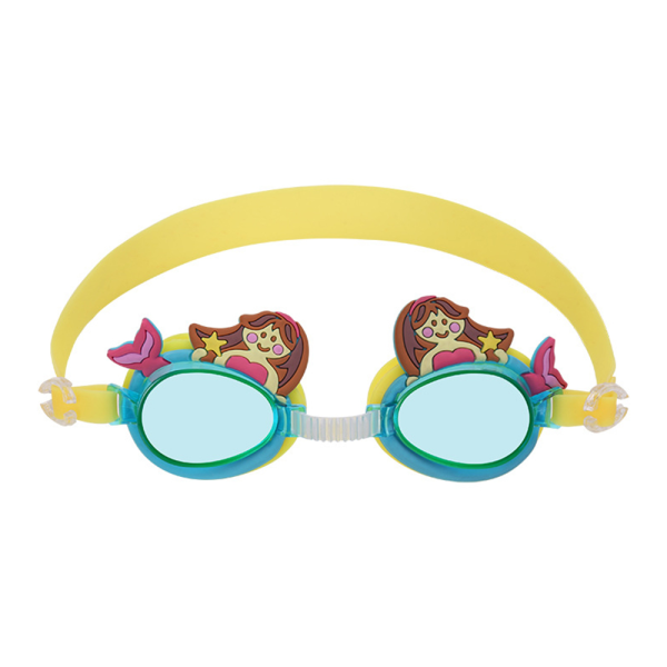 Badehætte og svømmebriller til børn, sjov badehætte og briller til børn og