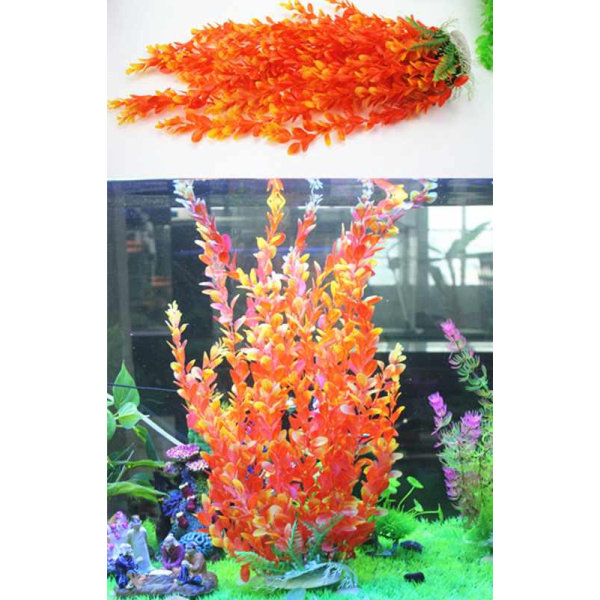 Akvarium kunstige planter, store akvarium planter plast fisk