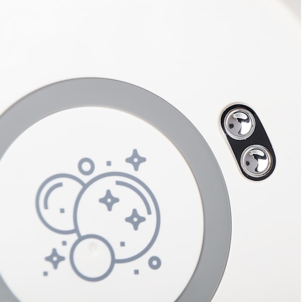 Automatisk roterande bubbelmaskin USB uppladdningsbar automatisk bubbelblåsare för barn småbarn inomhus utomhus födelsedagsfester leksaker vit