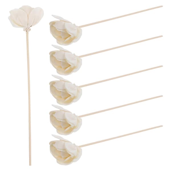 Blomster-diffusor, aromaterapi-pinner uten flamme for hjemmebruk, 24-pakning