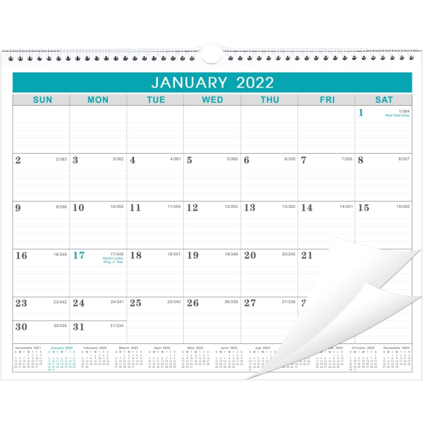 Kalenteri 2022 - Seinäkalenteri 2022 Tammikuusta 202 kesäkuuhun