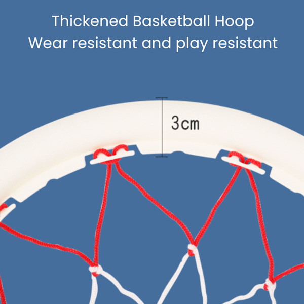 Indendørs basketballkurv sæt foldbar vægmonteret sugekop fastgørelse mini basketball tavle net til småbørn dør orange