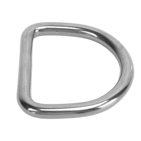 10 st 316 rostfritt stål D-ring halvrund svetsad D-ring spänne surfbräda kajak dragspänne hårdvara 8 mm diameter 50x47x8 mm