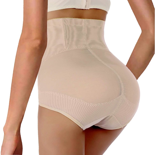 Kvinnor Butt Lifter Shapewear Hi-Waist Double Mage Control Trosa