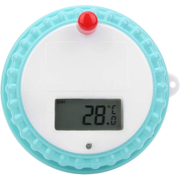 Pooltermometer med flytande design, lättläst skärm för snabba avläsningar, solcellsdriven med hög noggrannhet och brett mätområde