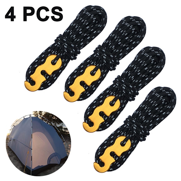 3mm safety rope nylon with carabiner safety rope