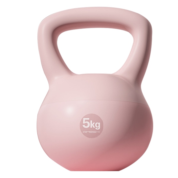 Myk Kettlebell for Kvinners Squat Treningsprogramvare 5kg Pot Dumbbell Hip Strength Training Sand Kettlebell Fitness