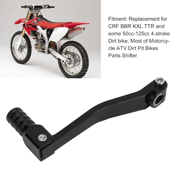 Universell CNC-växelspak, fällbar växelspak, svart, terrängmotorcykeltillbehör, ersättning för CRF BBR KXL TTR
