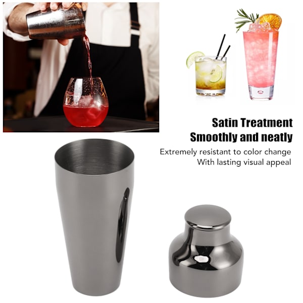 Cocktail Shaker Profesjonell Oppvaskmaskin Sikker Rustfritt Stål Drikkeblanding Shaker for Hjem Bar Bartending
