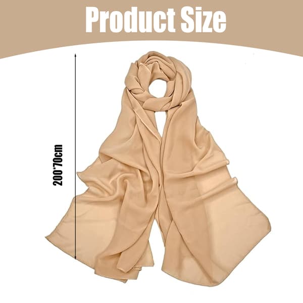 Formalt sjal til bryllup og aftenarrangementer, One Size passer de fleste chiffon-wraps, let og åndbart chiffontørklæde, SØDE GAVER, MATERIALE, IDEEL
