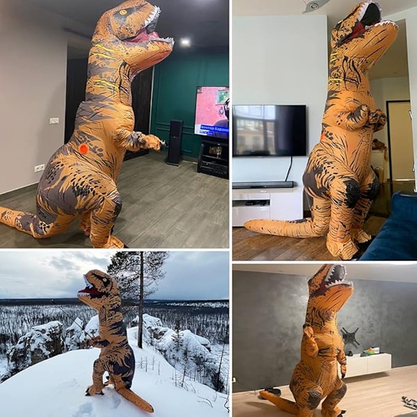 Tyrannosaurus Rex Rolig Halloween Dinosaur Uppblåsbar Dräkt Ridande Dinosaur Muskel Dinosaur Uppblåsbar Dräkt