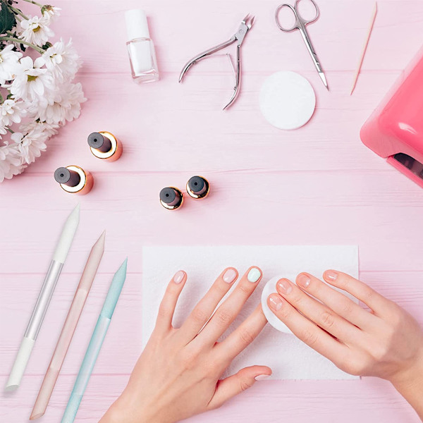 Glas neglfil, manicure dobbeltsidet professionel neglfil til gelnegle