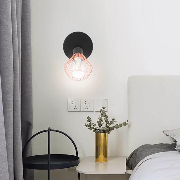 Väggmonterad lamphållare 180 grader justerbar metallvägglamphållare med lampskärm för G9-lampa 85‑265V
