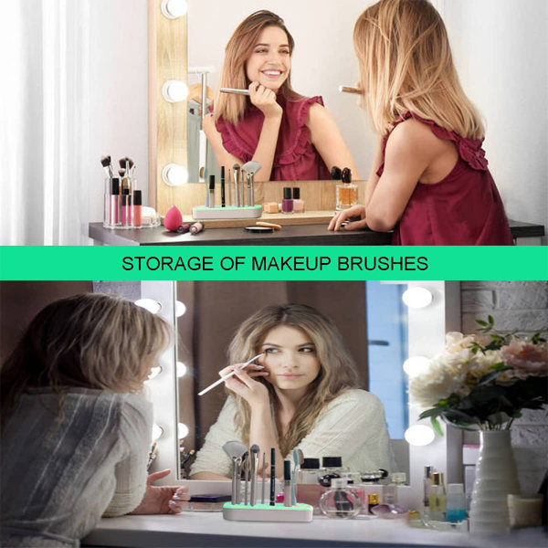 Desktop Organizers Silikone Makeup Børste Holder Kosmetisk