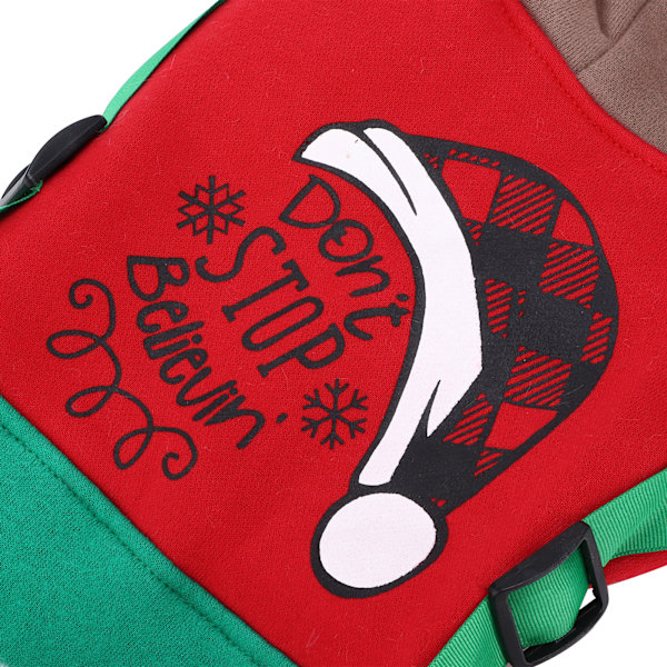 Sødt hjortekostume til små og mellemstore hunde til jul, efterår og vinter (XL)