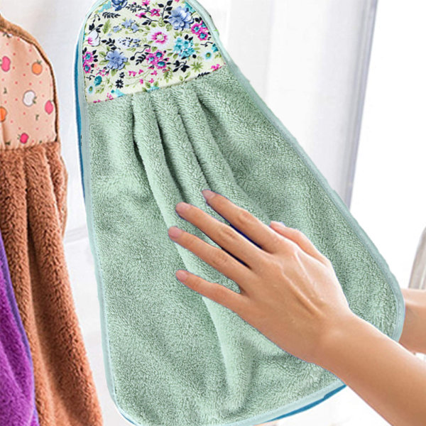 Fløjlshåndklæde hængende køkkenhåndklæde i landlig stil