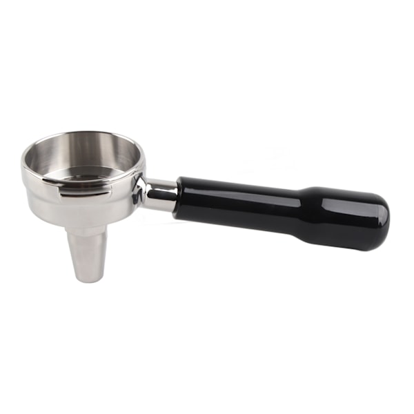 58mm Kaffe Portafilter Enkelt Spout Fint Mesh Rustfrit Stål Komfortabelt Greb Aftageligt Kaffemaskine Tilbehør Sort
