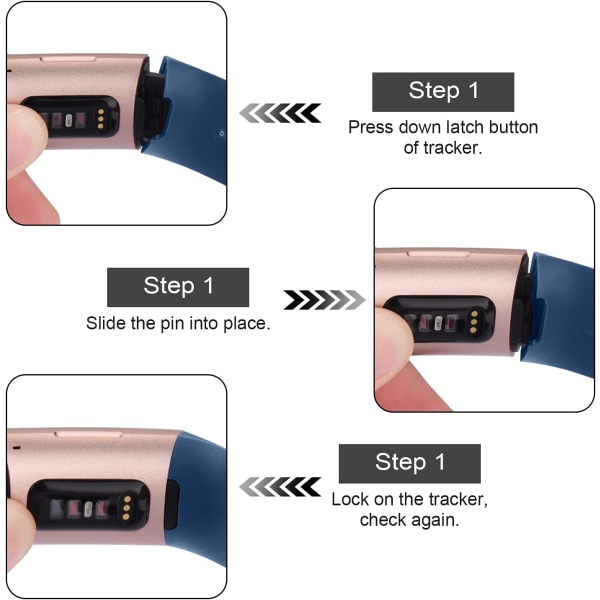 4-pack sportband kompatibel med Fitbit Charge 4-band och