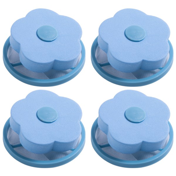 4Pack flytande filterpåse Återanvändbar tvättmaskin luddfångare