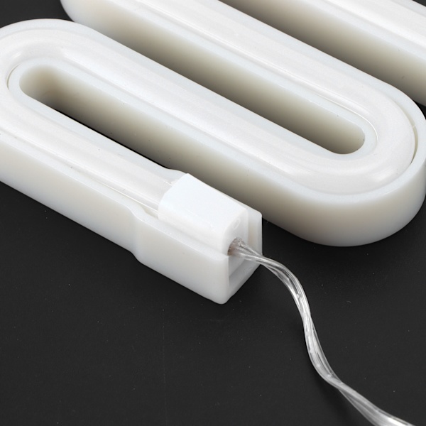 Glödlampa formad neonljus LED-skylt för väggdekor fest jul bröllop USB/batteridriven varm färg