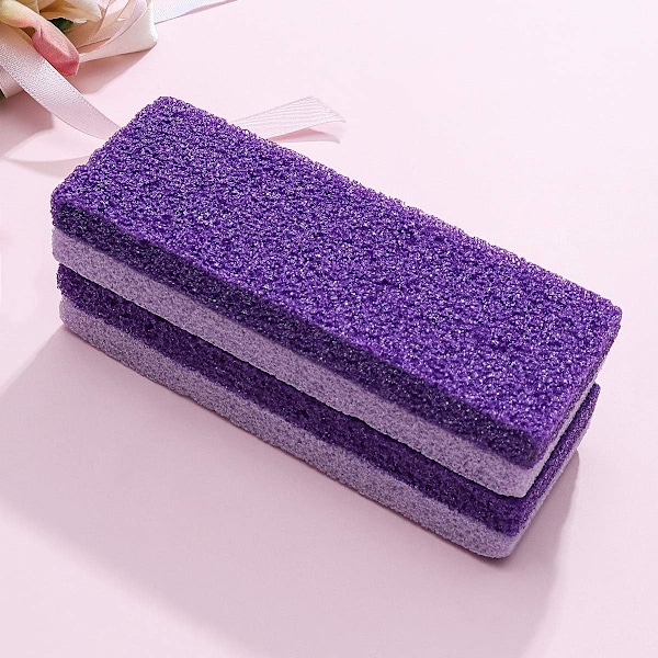 Pumice stein for føtter (2 stk), 2 i 1 callus remover og pimpstein pad