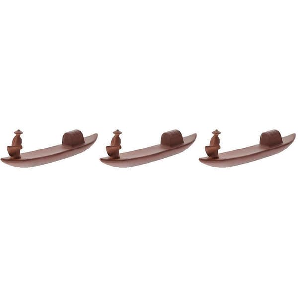 Rökelsehållare Keramikbricka för aromaterapi 3-pack kaffefärgad