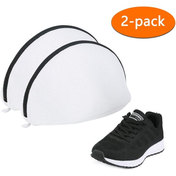 Vasknett for sko/sneakers, sko-vaskposer med glidelås for vaskemaskin sko-nett skoposer, vaskposebeskyttelse vasknett for oppbevaring