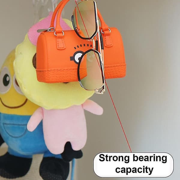 Sagging Protection Design, Anti-Rust Heavy Duty Iron Multi-Function Hanger for Kitchen Utensils Bathroom Accessories, Under-Cabinet Organizer (2 stk)