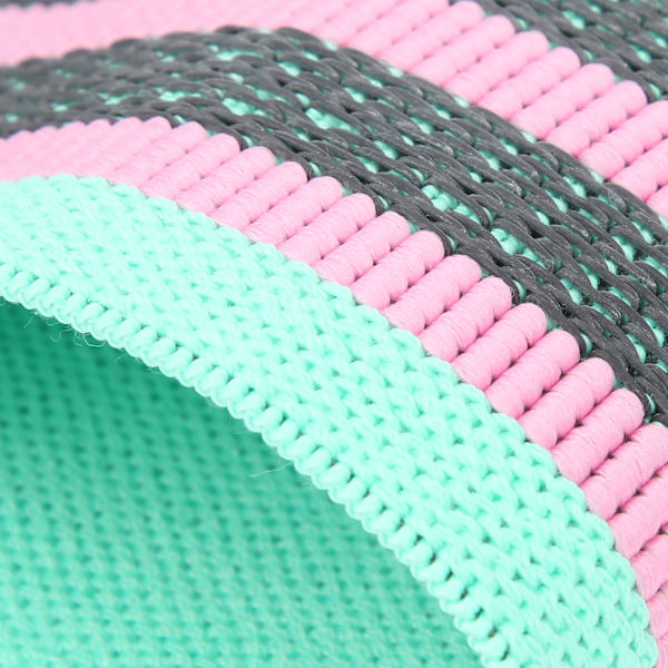 2 st/set Fitness Resistance Loop Bands halkfria elastiska träningsband ben rumpformare mintgrön