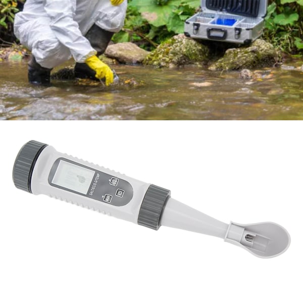 Digital Salinity Tester High Accuracy Wide Range Temp Comp Large LCD Water Quality Tester for EC Temp S.G