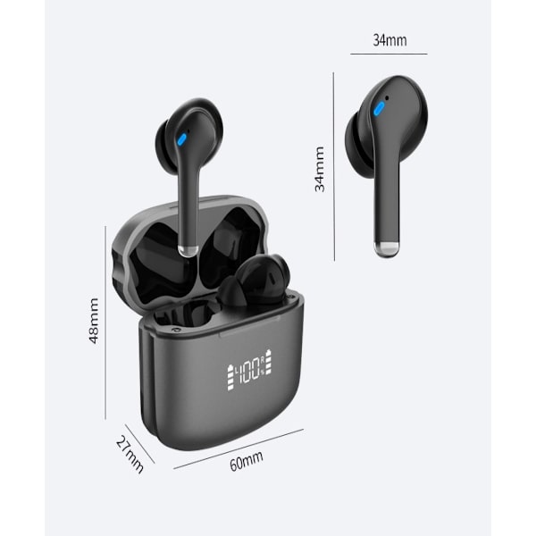 Korvassa olevat Bluetooth-kuulokkeet, HD-mikrofonilla