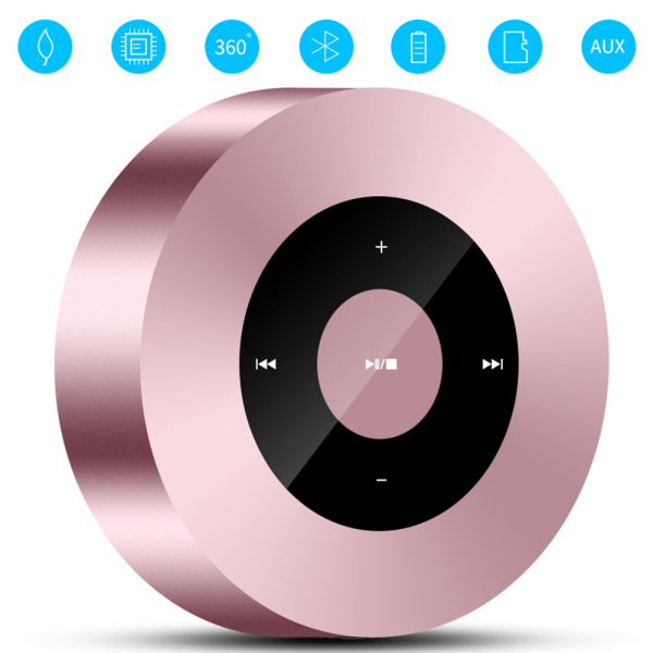 Touch Bluetooth-høyttaler med vanntett etui, 8 timers musikk, høyere