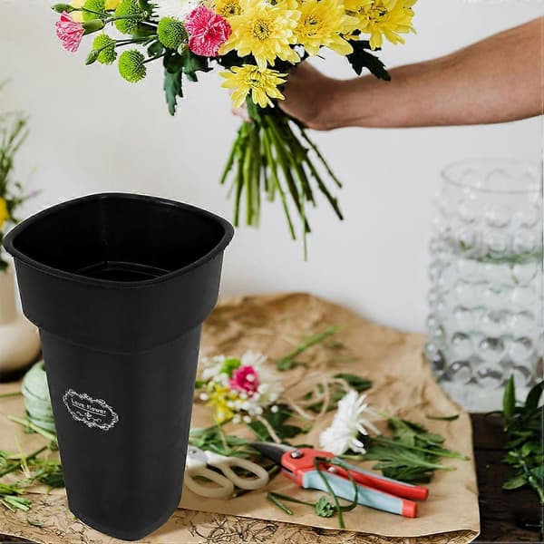 Retro blomsterbøtte for oppbevaring, stor blomsterbøtte til skrivebord