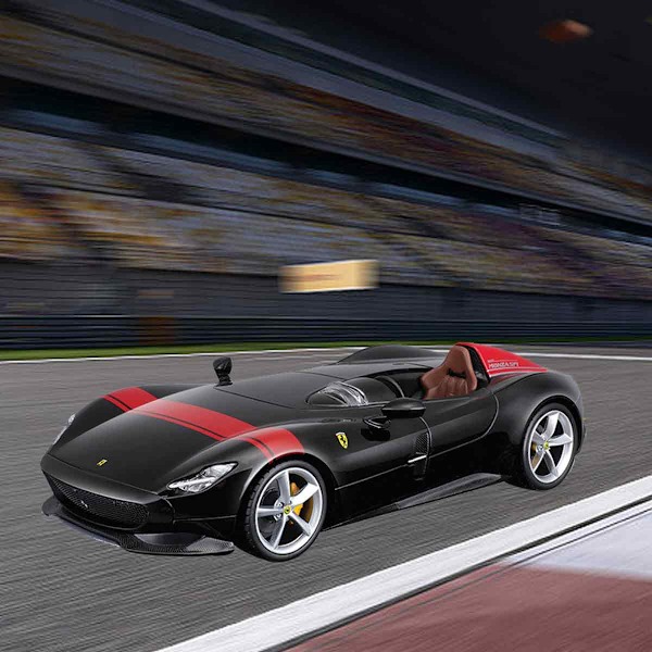 Bburago 1:24 SF90 sportsvogn racerbil modelsimulering legering dreng til Ferrari legetøj Black