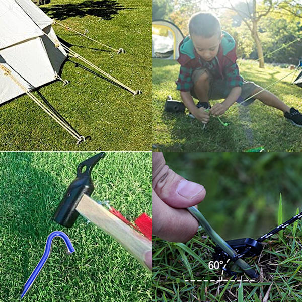 Tältpinnar 10 stycken, tältpinnar aluminium tältpinnar