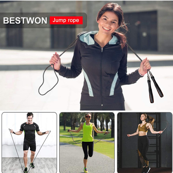 Springtov til voksne - Fitness Pro Speed - Justerbar med vægte