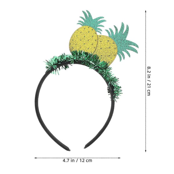 Ananas-hårbøyle til strandfest, søtt frukthodebånd for dekorasjon