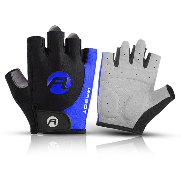 Blå handskar Korta handskar med andningsförmåga för män och kvinnor