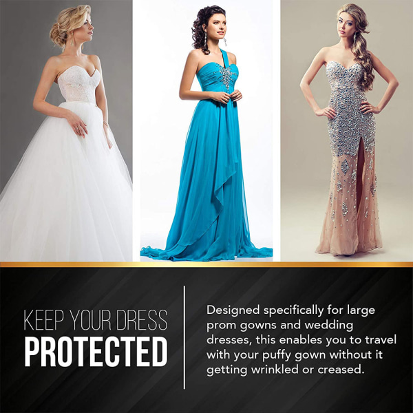 Beklædningstaske til lange brudekjoler Cover Protector Tasker