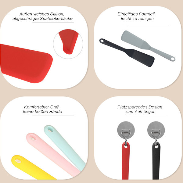 Spatel, rostfritt stål, med slitsar, fasad design